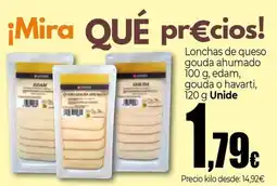 UDACO Unide lonchas de queso gouda ahumado oferta