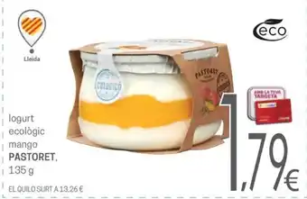 Pastoret logurt ecologico mango