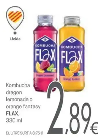Flax kombucha dragon lemonade o orange fantasy