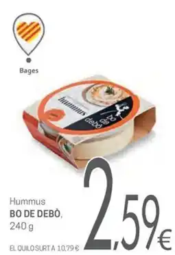 Valvi Supermercats Bo de debò hummus oferta