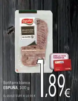 Valvi Supermercats Espuña botifarra blanca oferta