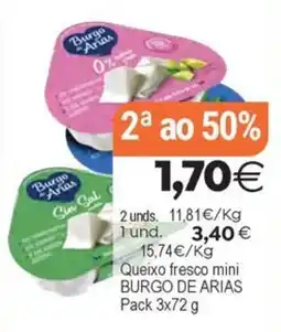 Plenus Supermercados Burgo de Arias queixo fresco mini oferta