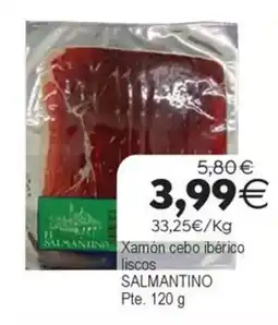 Plenus Supermercados Salmantino xamón cebo ibérico liscos oferta