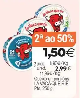Plenus Supermercados La Vaca Que Ríe queixo en porcions oferta