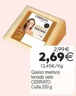 Plenus Supermercados Cerrato queixo mestura torrado vello oferta