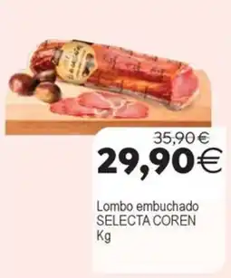 Plenus Supermercados Selecta Coren lombo embuchado oferta