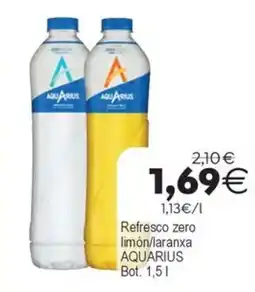 Plenus Supermercados Aquarius refresco zero limón/lanxa oferta