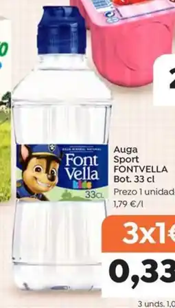 Plenus Supermercados Font Vella auga sport oferta