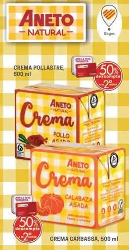 Valvi Supermercats Aneto natural crema pollastre oferta