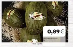 Plenus Supermercados Melón verde entero oferta