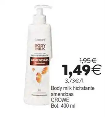 Crowe body milk almendras