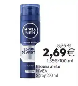 Plenus Supermercados Nivea escuma afeitar oferta