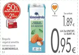 Valvi Supermercats Almendrola beguda vegetal ametilla sense sucre oferta