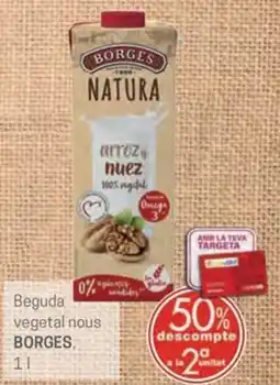 Valvi Supermercats Borges Beguda vegetal nous oferta