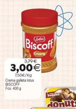 Plenus Supermercados Lotus Biscoff Creamy oferta