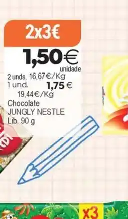 Plenus Supermercados Jungly Nestle Chocolate oferta