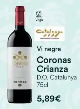 Valvi Supermercats Torres Coronas Crianza oferta