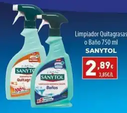 Spar La Palma Sanytol limpiador desinfectante baños oferta
