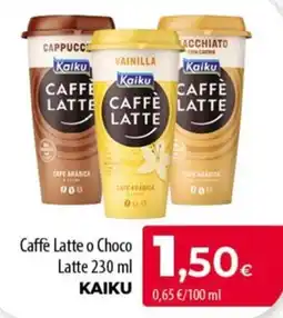 SPAR Lanzarote Kaiku Caffè Latte o Choco Latte oferta
