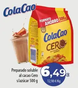 SPAR Lanzarote ColaCao preparado soluble al cacao Cero s/azúcar oferta
