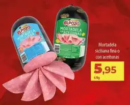 Spar La Palma Elpozo mortadela siciliana o con aceitunas oferta