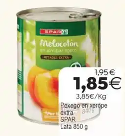 Plenus Supermercados SPAR Melocotón en almíbar ligero oferta