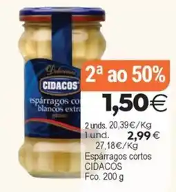 Plenus Supermercados Cidacos espárragos cortos blancos extra oferta