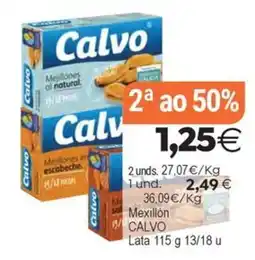 Plenus Supermercados Calvo mejillones al natural oferta