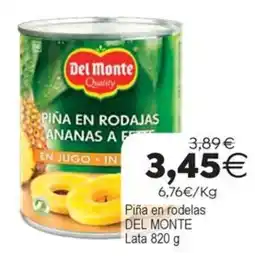 Plenus Supermercados Del Monte piña en rodajas oferta