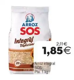 Plenus Supermercados Arroz integral SOS oferta
