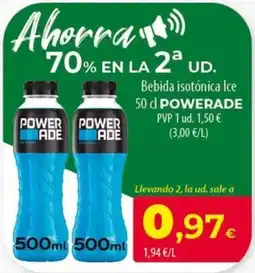 SPAR Lanzarote Powerade bebida isotónica ice oferta