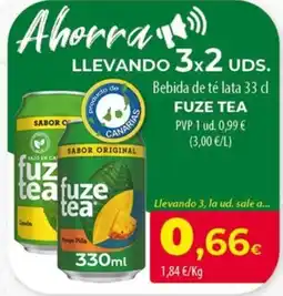 SPAR Lanzarote fuze tea oferta