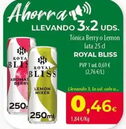 SPAR Lanzarote Royal Bliss tónica berry o lemon oferta