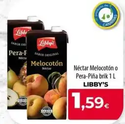 Spar La Palma Libby's nectar melocotón o pera-piña oferta