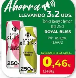 Spar La Palma Royal bliss tónica berry o lemon oferta