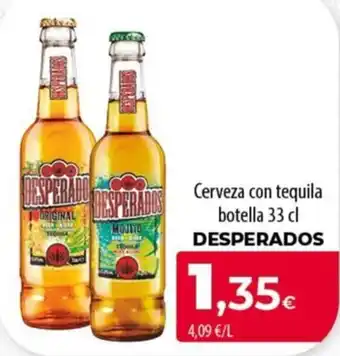 Desperados cerveza con tequila