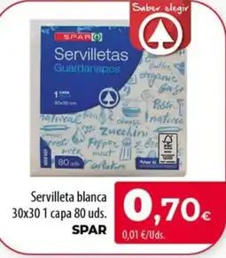 SPAR Lanzarote SPAR servilleta blanca oferta