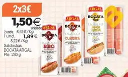 Plenus Supermercados Argal bocata club salchichas oferta
