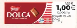 Plenus Supermercados Nestle Dolca Chocolate con Leche oferta