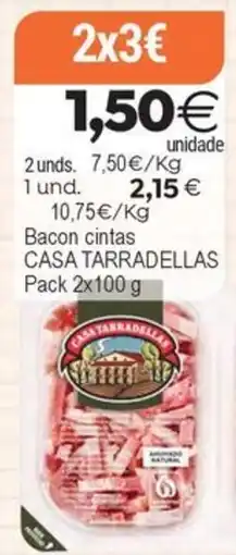 Plenus Supermercados Casa Tarradellas bacon cintas oferta