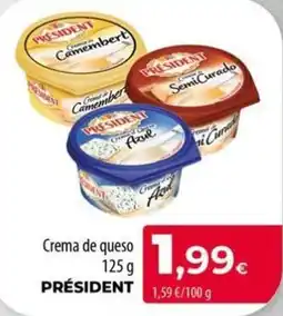 Spar La Palma President crema de queso oferta