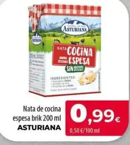Spar La Palma Nata de cocina espesa brik 200 ml ASTURIANA oferta
