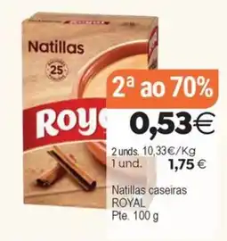 Plenus Supermercados Royal natillas caseiras oferta