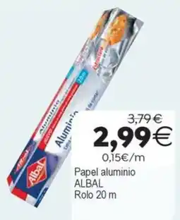 Plenus Supermercados Albal papel aluminio oferta