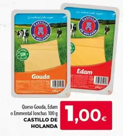 SPAR Lanzarote Castillo de Holanda Queso Gouda, Edam o Emmental lonchas oferta