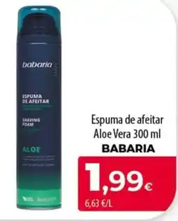 SPAR Lanzarote Babaria espuma de afeitar aloe vera oferta