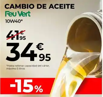 Feu Vert cambio de aceite