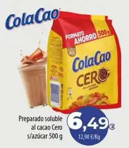 Spar La Palma ColaCao preparado soluble al cacao Cero s/azúcar oferta