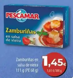 Spar La Palma Pescamar zamburiñas en salsa de vieira oferta