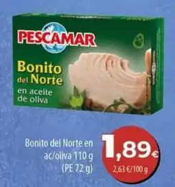 Spar La Palma Pescamar bonito del norte en aceite de oliva oferta
